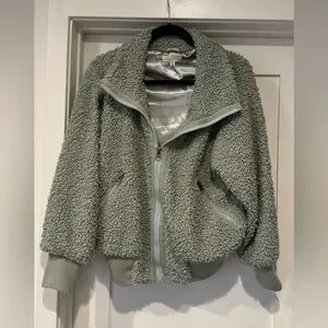Promesa Olive Green Sherpa Puffer Jacket